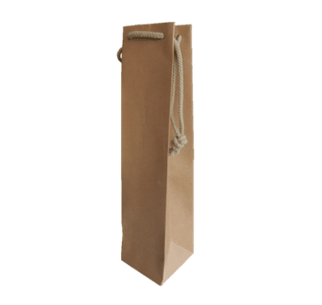 Bolsa de Papel Natural de 1 botella 90x90x380