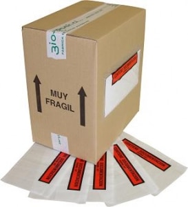 Descripción: Sobres Contiene Albarán PACKIN LIST, Contenido caja: 1000 unid. (500 s/medida)